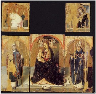 息肉与圣格雷戈里 Polyptych with St. Gregory (1473; Italy                     )，安东内洛·德·梅西纳