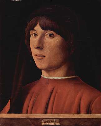 一个男人的肖像 Portrait of a Man (1474; Italy                     )，安东内洛·德·梅西纳