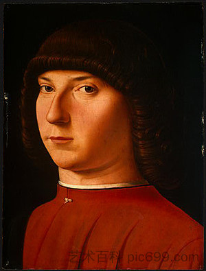 一个年轻人的肖像 Portrait of a Young Man (c.1475; Italy  )，安东内洛·德·梅西纳