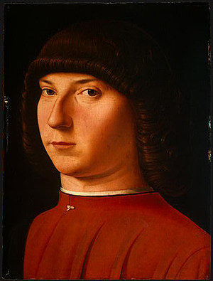 一个年轻人的肖像 Portrait of a Young Man (c.1475; Italy                     )，安东内洛·德·梅西纳