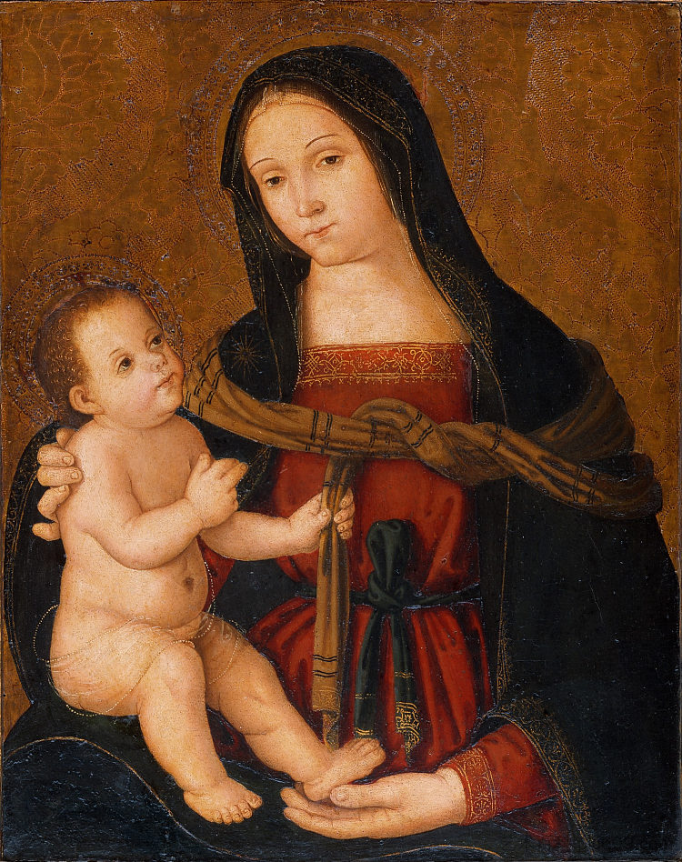 麦当娜和孩子 Madonna and Child，安东尼亚佐·罗马诺