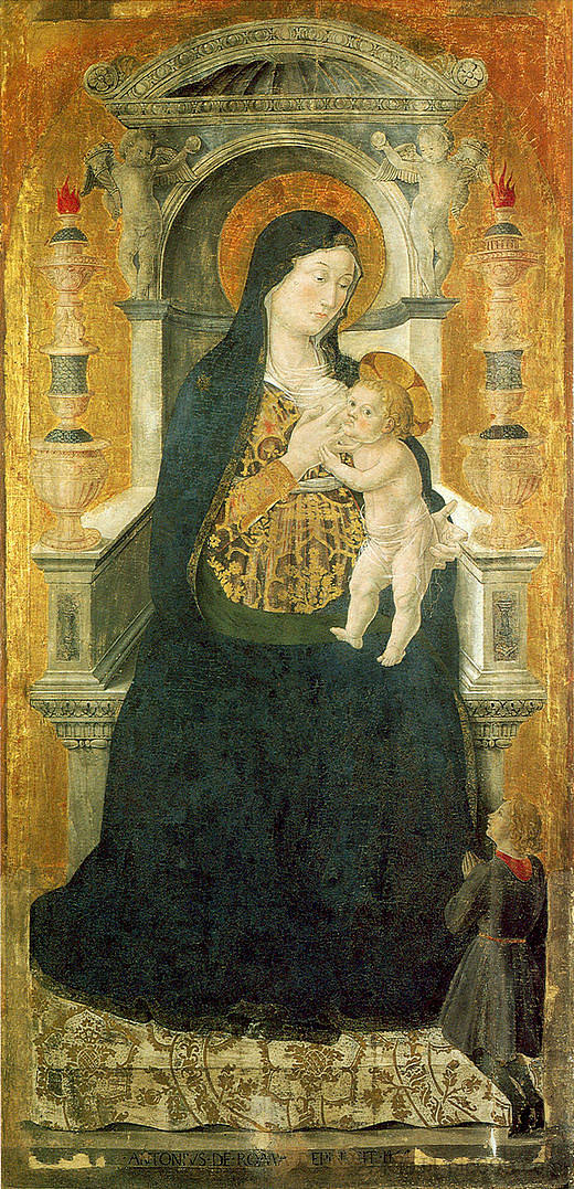 麦当娜·德尔·拿铁 Madonna Del Latte (1464)，安东尼亚佐·罗马诺