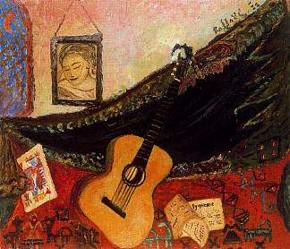 静物与吉他 Still Life with Guitar (1928)，安东尼奥·拉斐尔