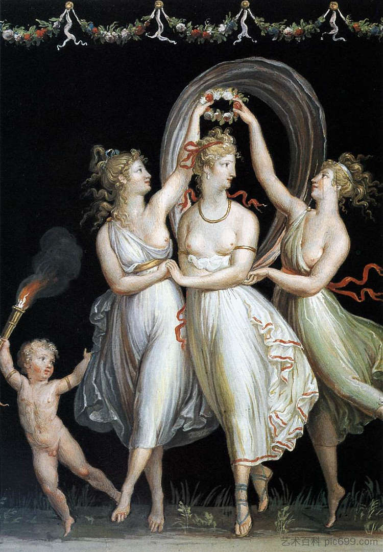三恩人跳舞 The Three Graces Dancing (1799),安东尼奥·卡诺瓦