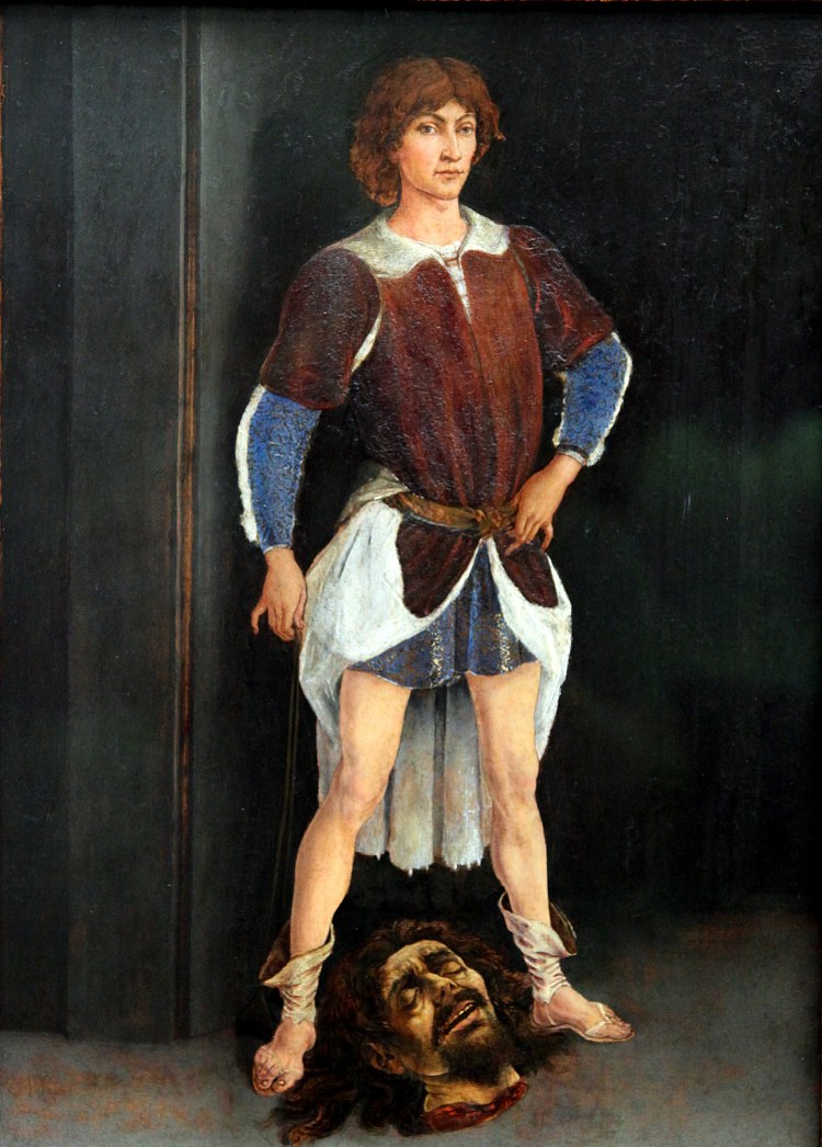 大卫与歌利亚的头 David with Goliath's Head (1472)，安东尼奥·德尔·波莱奥洛