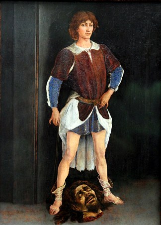 大卫与歌利亚的头 David with Goliath’s Head (1472)，安东尼奥·德尔·波莱奥洛