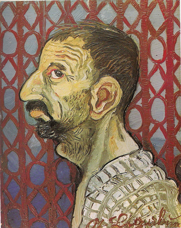 个人资料中的自画像 Self-Portrait in profile (1942),安东尼·利加布
