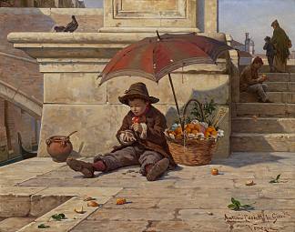 小橘子卖家 The little orange seller，安东尼奥·保莱蒂