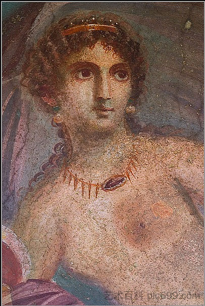 来自庞贝的阿佛洛狄忒阿纳迪奥梅内（局部） Aphrodite Anadyomene from Pompeii (detail)，阿佩勒斯