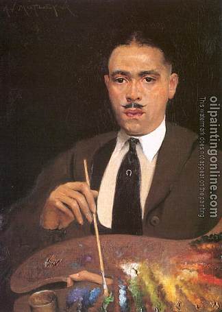 自画像 Self Portrait (1920)，阿奇博尔德·莫特利