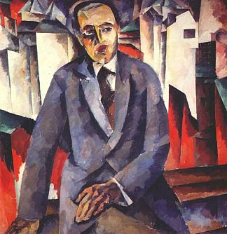 注册官亚历山大·泰罗夫的肖像 Portrait of the Regisseur Alexander Tairov (1919 – 1920)，阿里斯塔克伦登洛夫