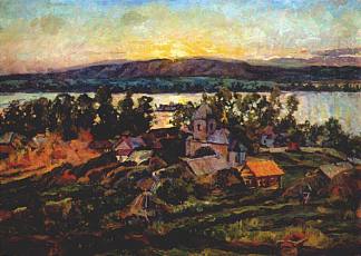 伏尔加河上的日落 Sunset on the Volga (1928)，阿里斯塔克伦登洛夫