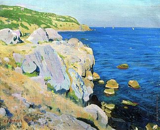 库克奈兹的岩石 Rocks in Kukeneiz (1909)，阿尔卡季·雷洛夫