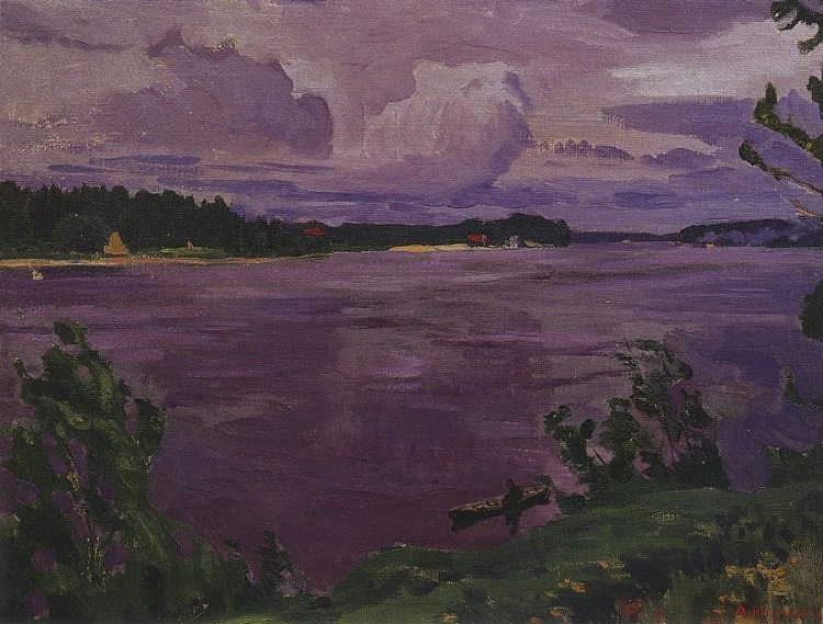 暴风雨前的涅瓦河 Neva before the storm (1916)，阿尔卡季·雷洛夫
