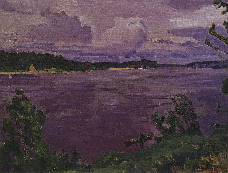 暴风雨前的涅瓦河 Neva before the storm (1916)，阿尔卡季·雷洛夫