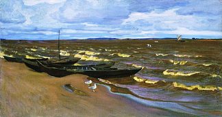 卡马河上的暴风雨天 Stormy day on the Kama (1918)，阿尔卡季·雷洛夫