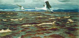 卡玛上的天鹅 Swans over Kama (1920)，阿尔卡季·雷洛夫