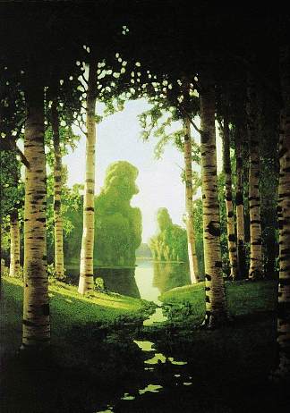 白桦林 A Birch Grove (1901)，阿尔希普·昆吉