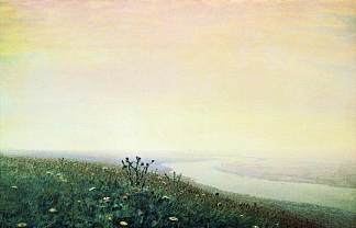 早上的第聂伯河 Dnieper in the morning (1881)，阿尔希普·昆吉