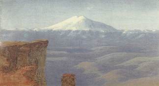 山上的雾。高加索 Fog in the mountains. Caucasus (c.1908)，阿尔希普·昆吉