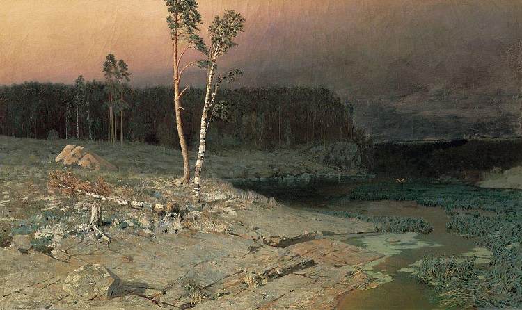 在瓦拉姆岛上 On a Valaam Island (1873)，阿尔希普·昆吉