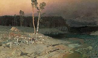 在瓦拉姆岛上 On a Valaam Island (1873)，阿尔希普·昆吉