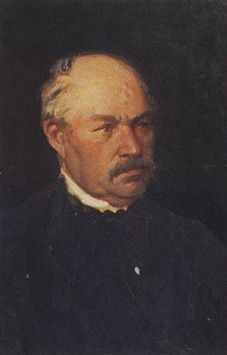 一个不知名的男人的肖像 Portrait of an unknown man (c.1895)，阿尔希普·昆吉