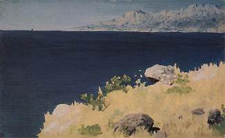 海岸。克里米亚 Sea coast. Crimea (c.1890)，阿尔希普·昆吉