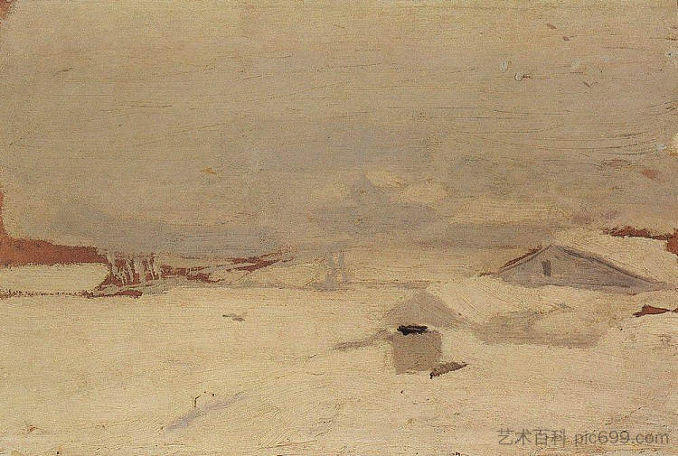 冬 Winter (c.1895)，阿尔希普·昆吉