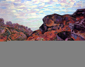 克罗赞特，塞德勒山脉，早晨 Crozant, les Monts Sedelle, matin (1895)，阿尔芒德·基约曼