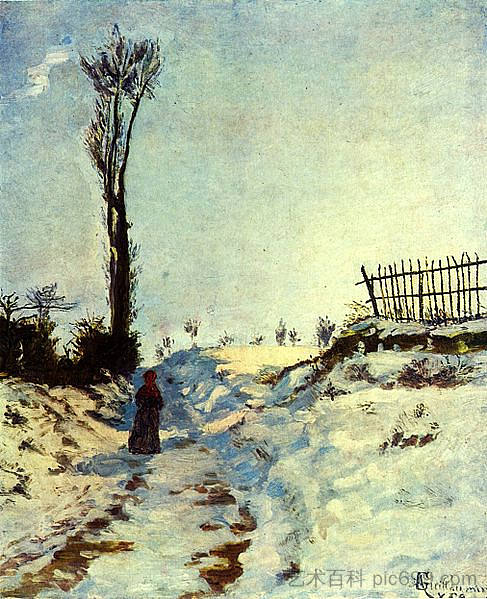 雪地里的空心 Hollow in the Snow (1869)，阿尔芒德·基约曼