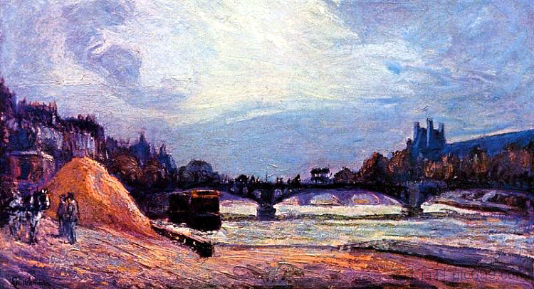 艺术之桥 Le Pont des Arts (1878)，阿尔芒德·基约曼