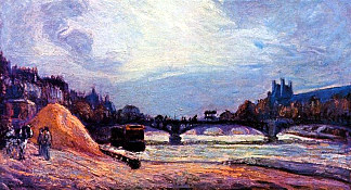 艺术之桥 Le Pont des Arts (1878)，阿尔芒德·基约曼