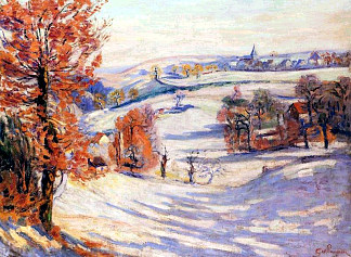 克罗赞特的雪 Neige à Crozant (1898)，阿尔芒德·基约曼