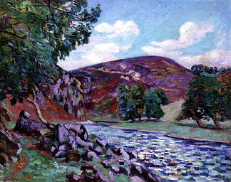 克罗赞特的景观 Paysage à Crozant (1900)，阿尔芒德·基约曼