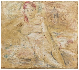 胡安妮塔坐着（休息） Juanita sentada (descanso) (1933)，阿曼多·雷弗龙