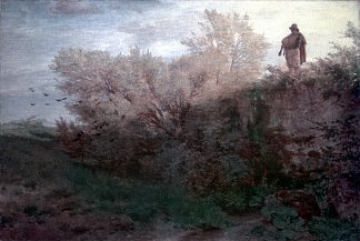 风笛手 The Bagpiper (c.1861)，阿诺德·勃克林