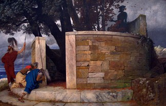 赫拉克勒斯圣殿 The Sanctuary of Hercules (1884)，阿诺德·勃克林