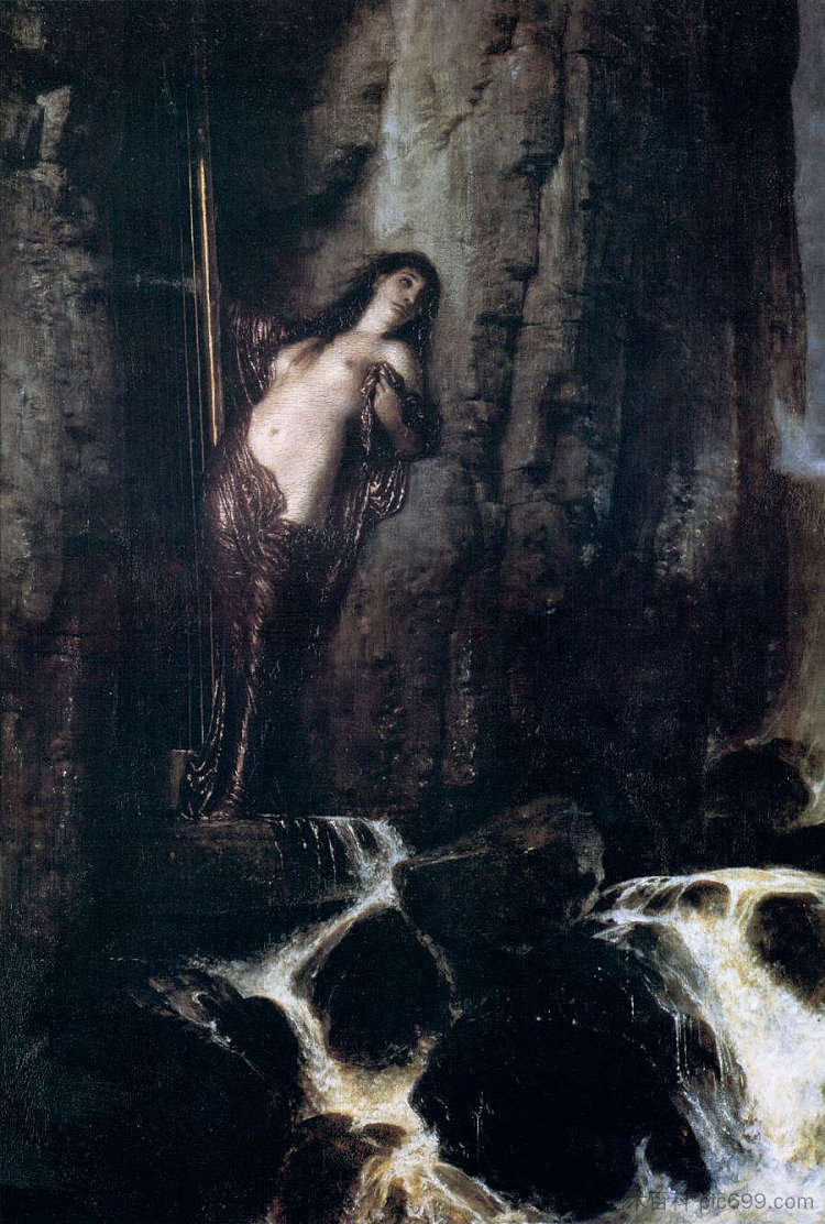 冲浪 The Surf (1883),阿诺德·勃克林