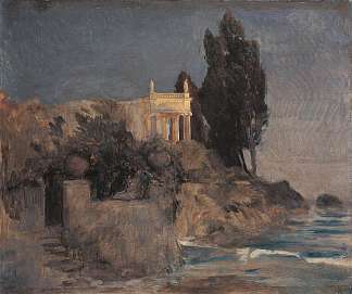 海边别墅 Villa by the Sea (c.1864)，阿诺德·勃克林
