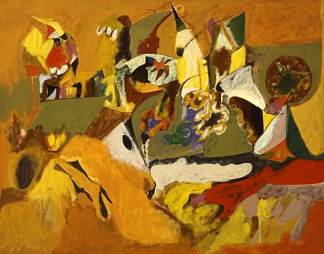 金棕色绘画 Golden Brown Painting (1943 – 1944)，阿希尔·戈尔基