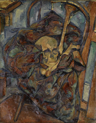骷髅静物 Still Life with Skull (c.1927)，阿希尔·戈尔基