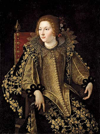 女士坐了四分之三 Dame assise de trois-quarts (c.1620),阿尔泰米西亚·真蒂莱斯基