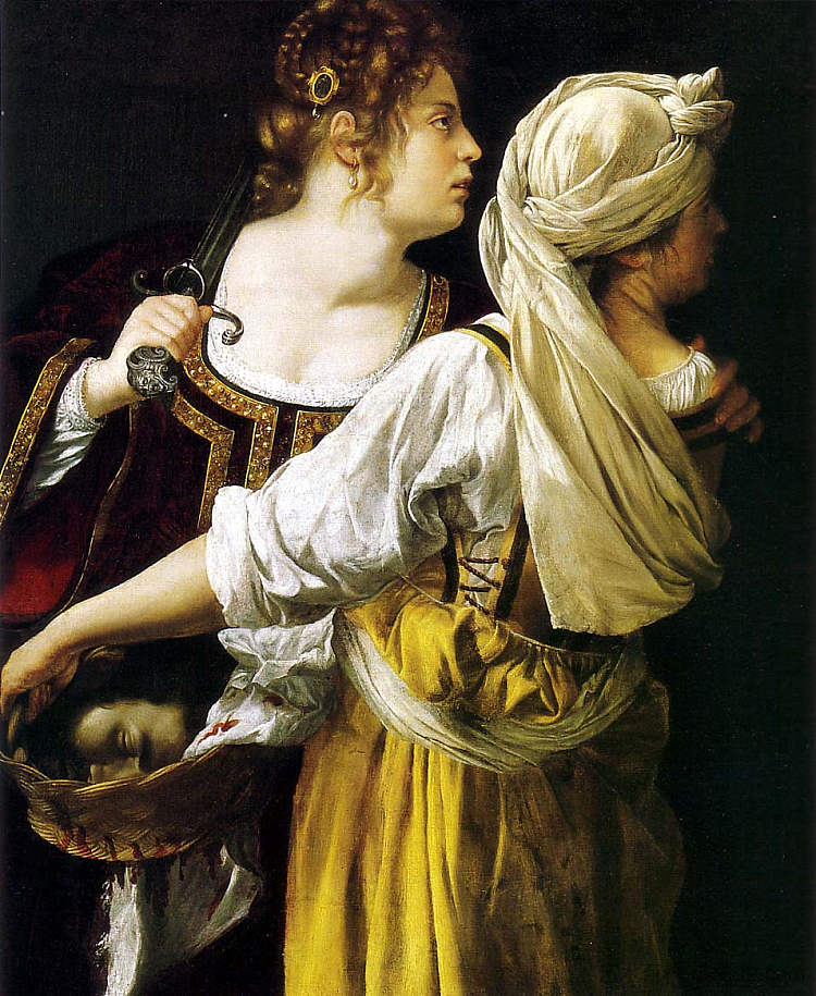 朱迪思和她的女仆 Judith and her Maidservant (1613),阿尔泰米西亚·真蒂莱斯基