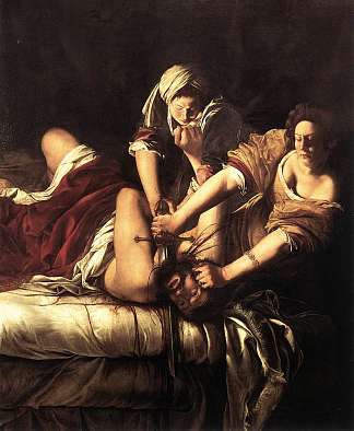 朱迪思斩首霍洛弗内斯 Judith Beheading Holofernes (1620)，阿尔泰米西亚·真蒂莱斯基