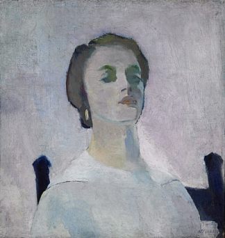 凯瑟琳·罗德斯的肖像 Portrait of Katharine Rhoades (1912)，阿瑟·毕杰·查理