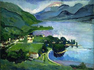 湖，阿讷西 The Lake, Annecy (1912)，阿瑟·毕杰·查理