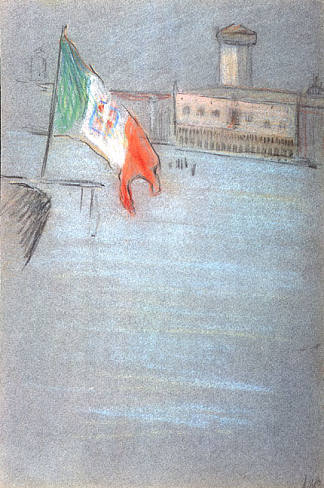 威尼斯风光 Venetian Scene (1905)，阿瑟·毕杰·查理