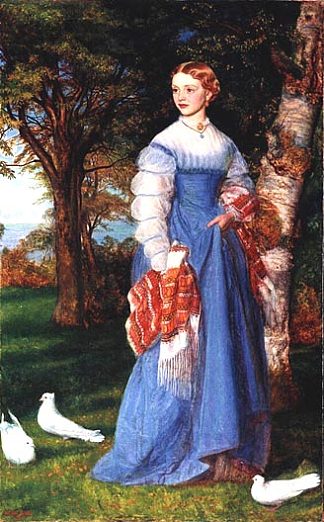 路易莎詹纳夫人的肖像 Portrait of Mrs. Louisa Jenner，阿瑟·休斯