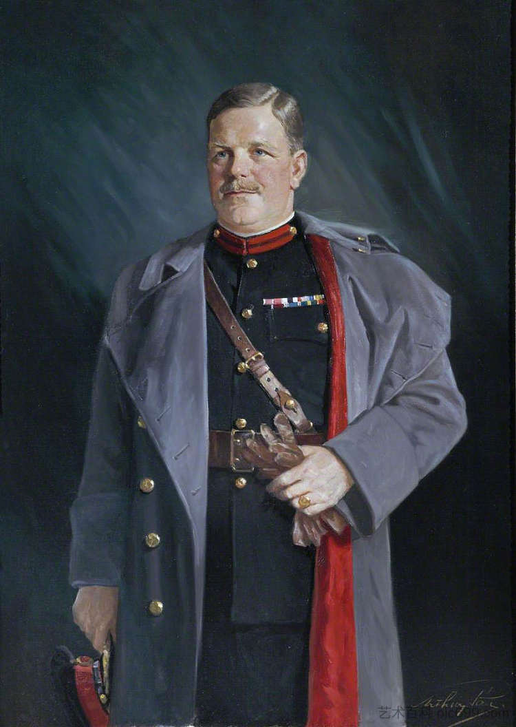 上校(后来的准将爵士)约翰·金宁蒙特·邓禄普,领土陆军助理副将 Colonel (later Brigadier Sir) John Kinninmont Dunlop, Assistant Adjutant General of the Territorial Army (c.1937),亚瑟·潘